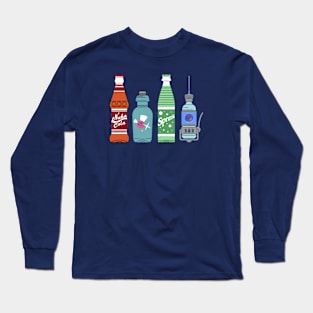 Retro Video Game Drinks Long Sleeve T-Shirt